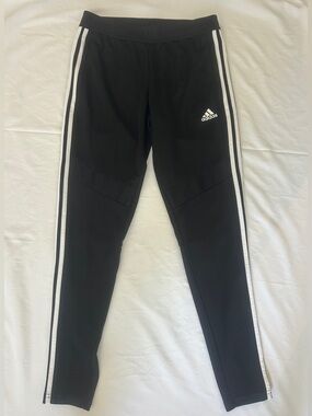 adidas Tiro 17 Track Pants Women Small S Black White 3-Stripe Climacool Joggers⁠